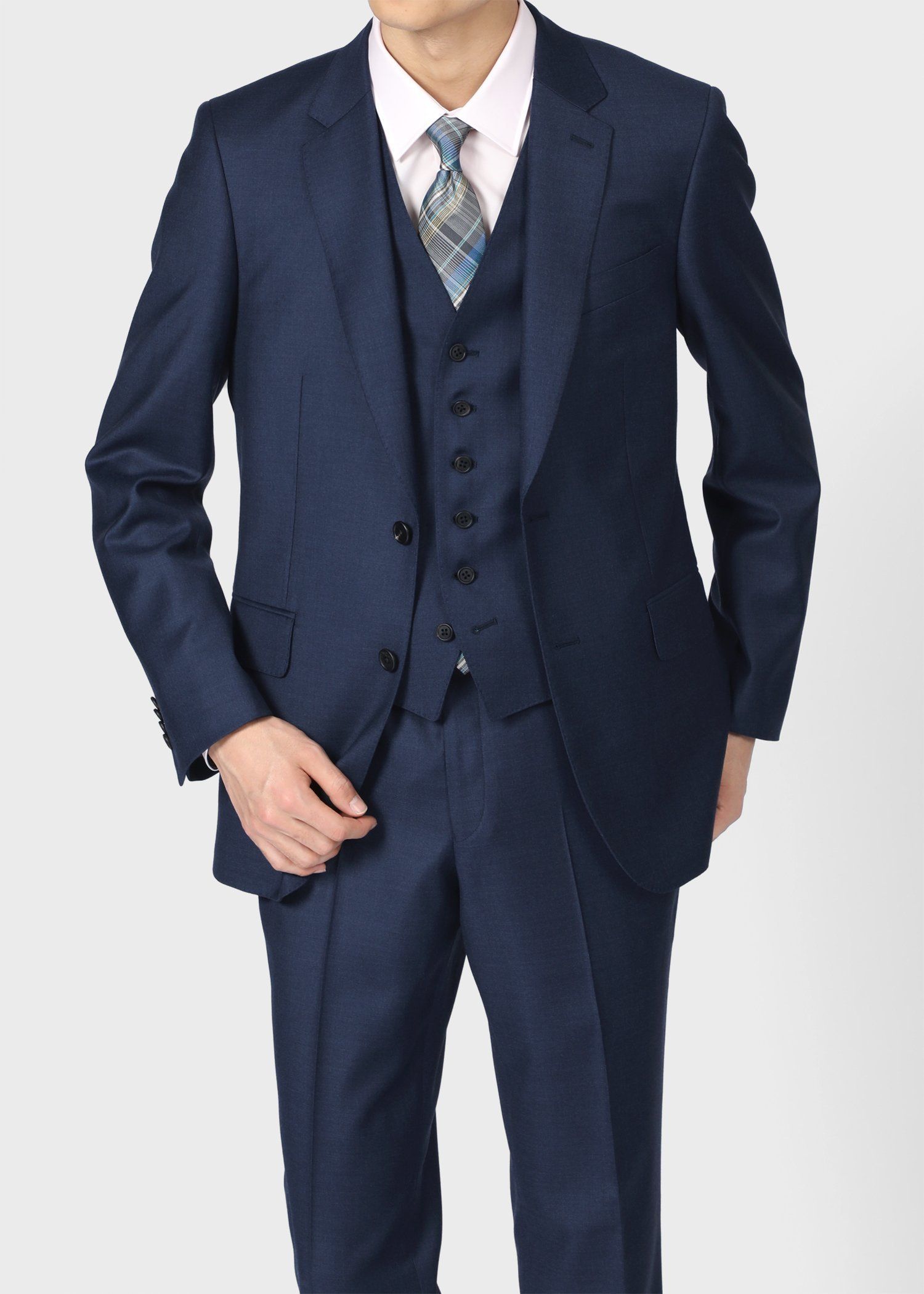 状態美品✨ポールスミス　スーツ　カシミヤ混　デルフィノ　3ピース　ブラック　ビジネス