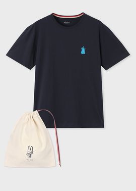 ウィメンズ キャット 半袖Tシャツ（ネイビー） ｜ポール・スミス