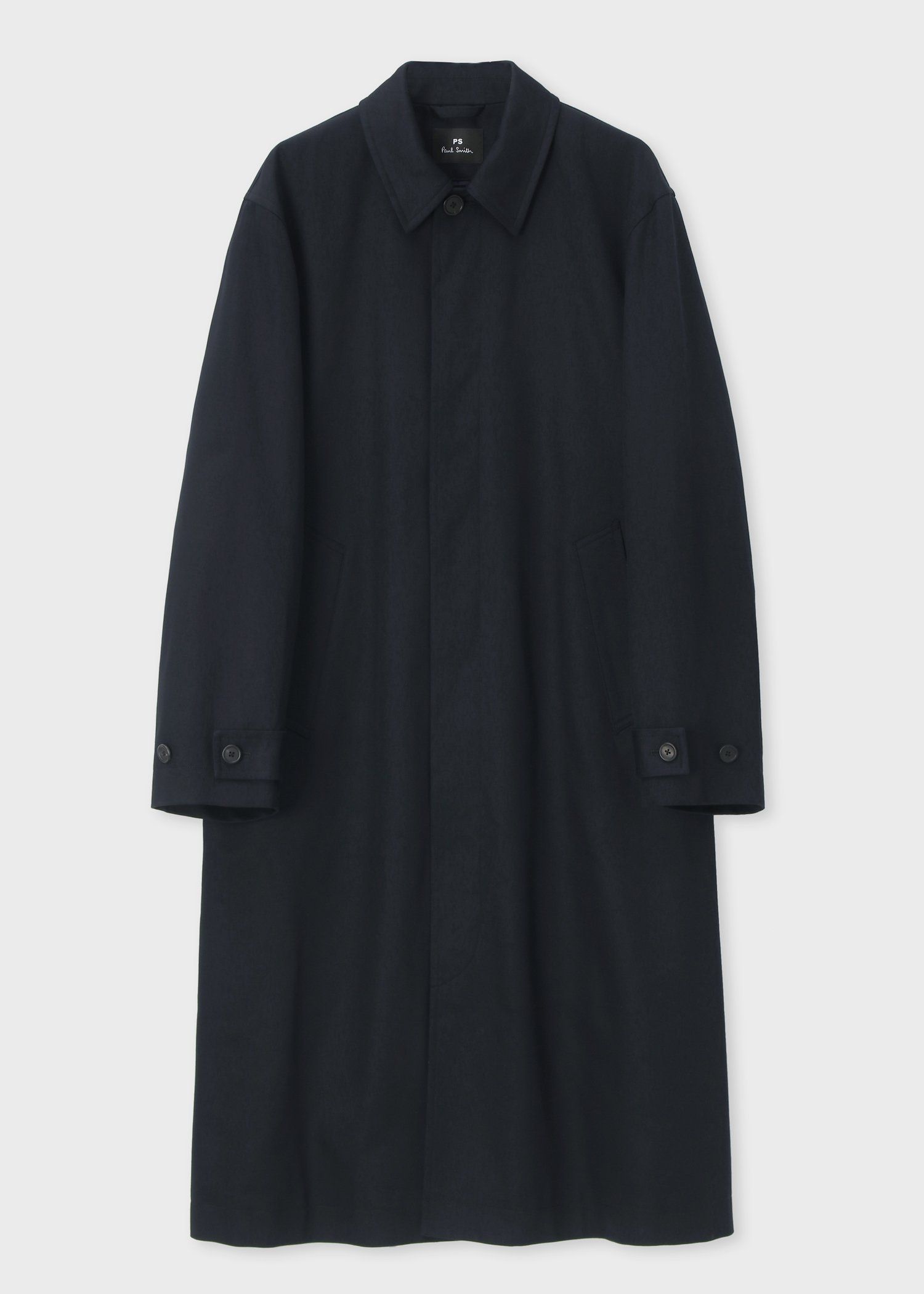 ステンカラーコート　Lサイズ　ロングコート　カシミヤ100% ブラック黒　グレー