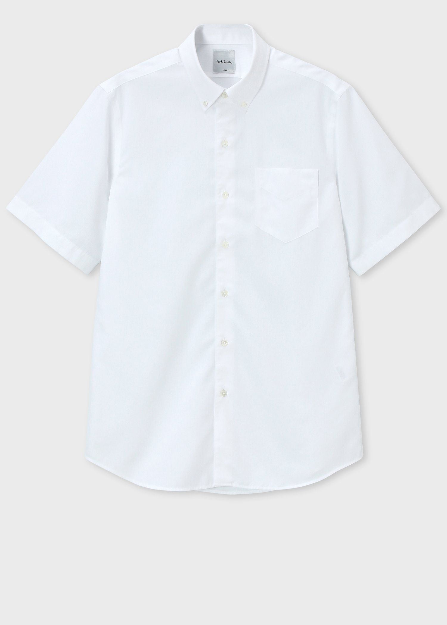 シャドーストライプ 半袖ドレスシャツ（ホワイト） ｜ポール・スミス