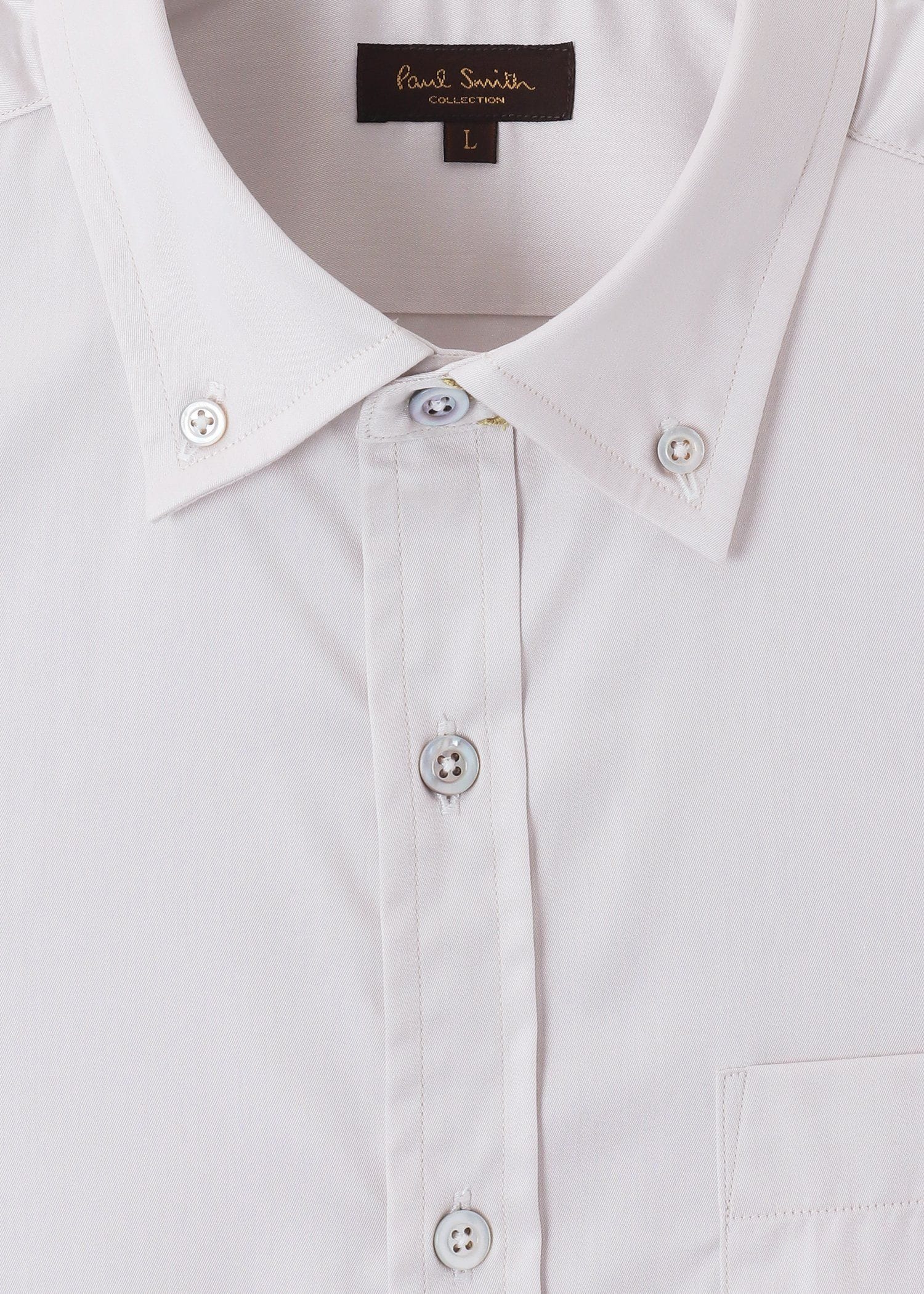 コットンツイル ドレスシャツ（ライトグレー） ｜ポール・スミス