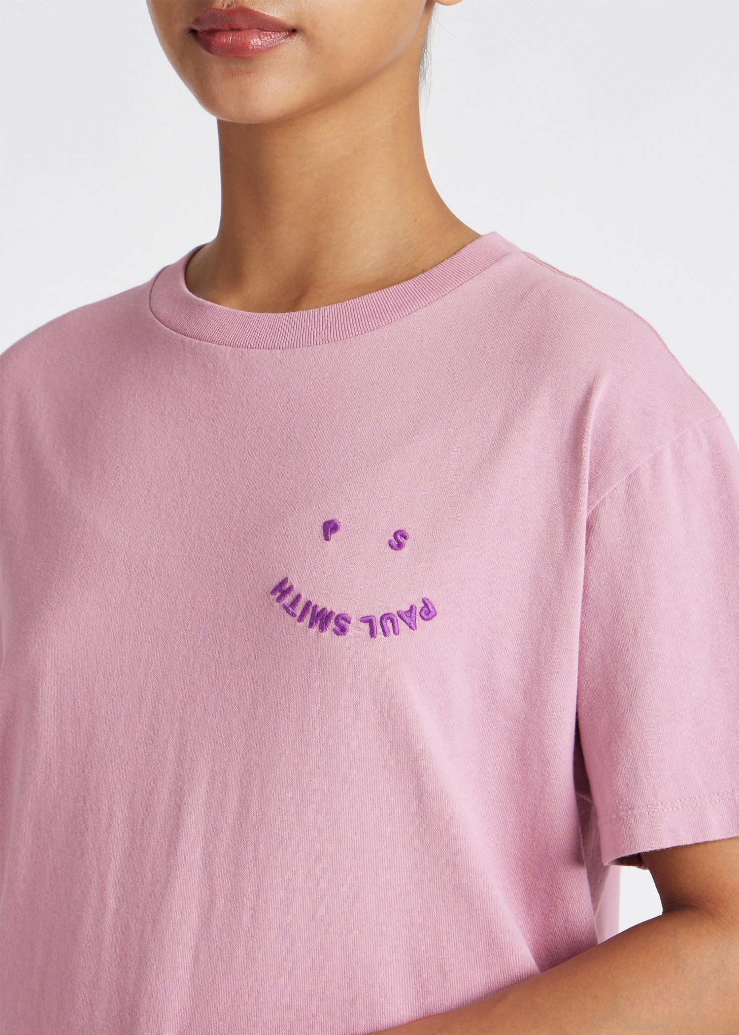 ウィメンズ "Happy" ヴィンテージ 半袖Tシャツ