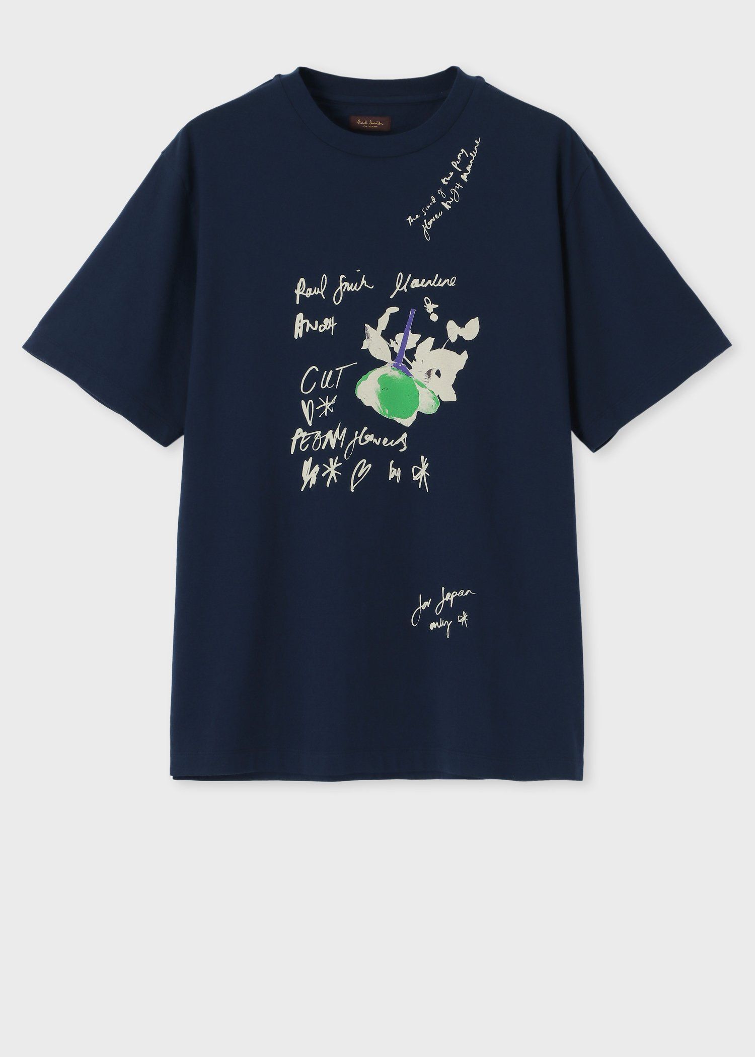 ピオニーフォトグラムプリント Tシャツ