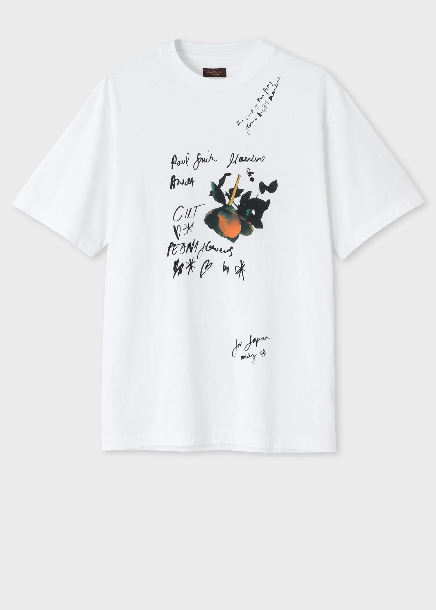 ピオニーフォトグラムプリント Tシャツ