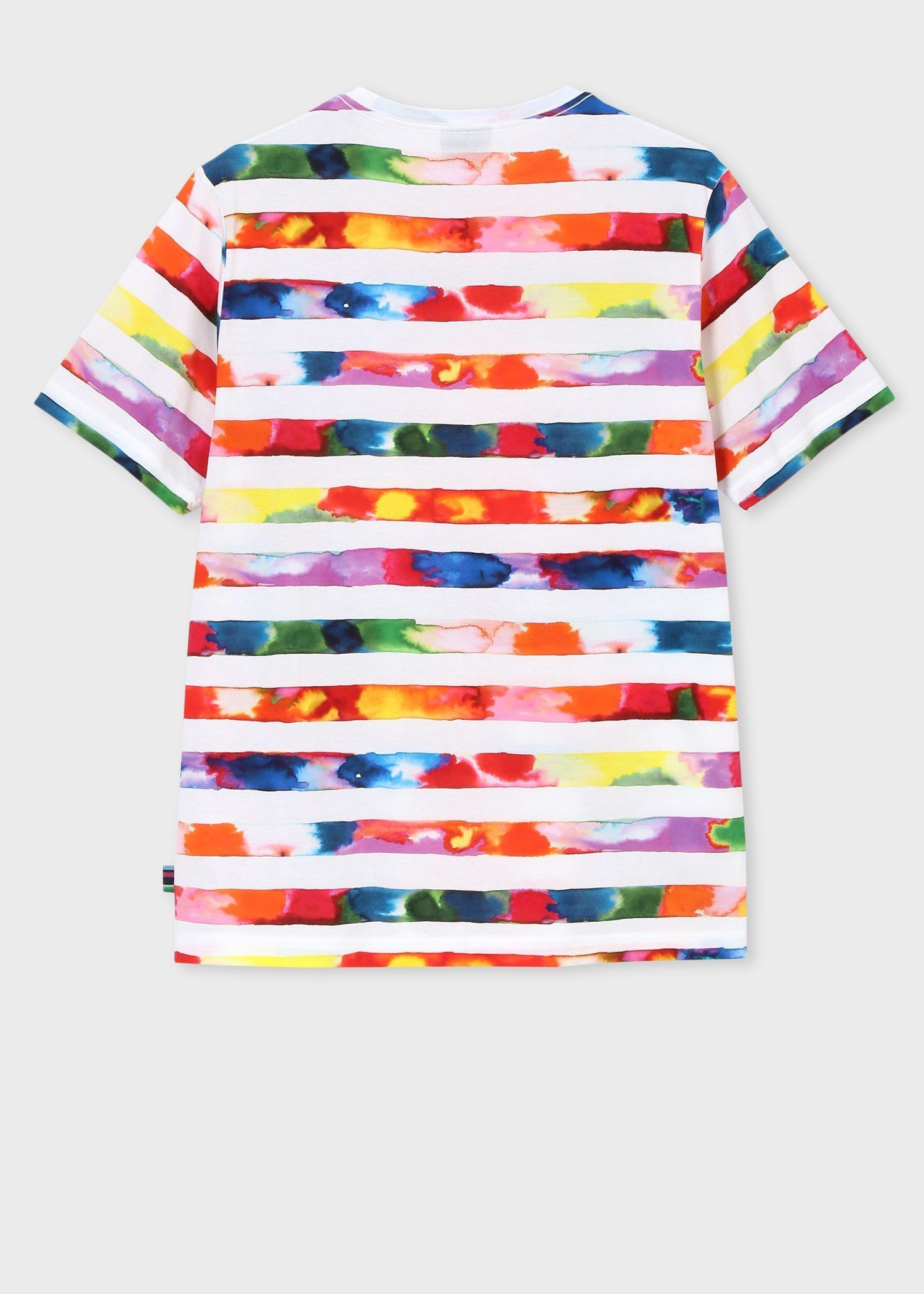 ”Watercolour Stripe" プリントTシャツ