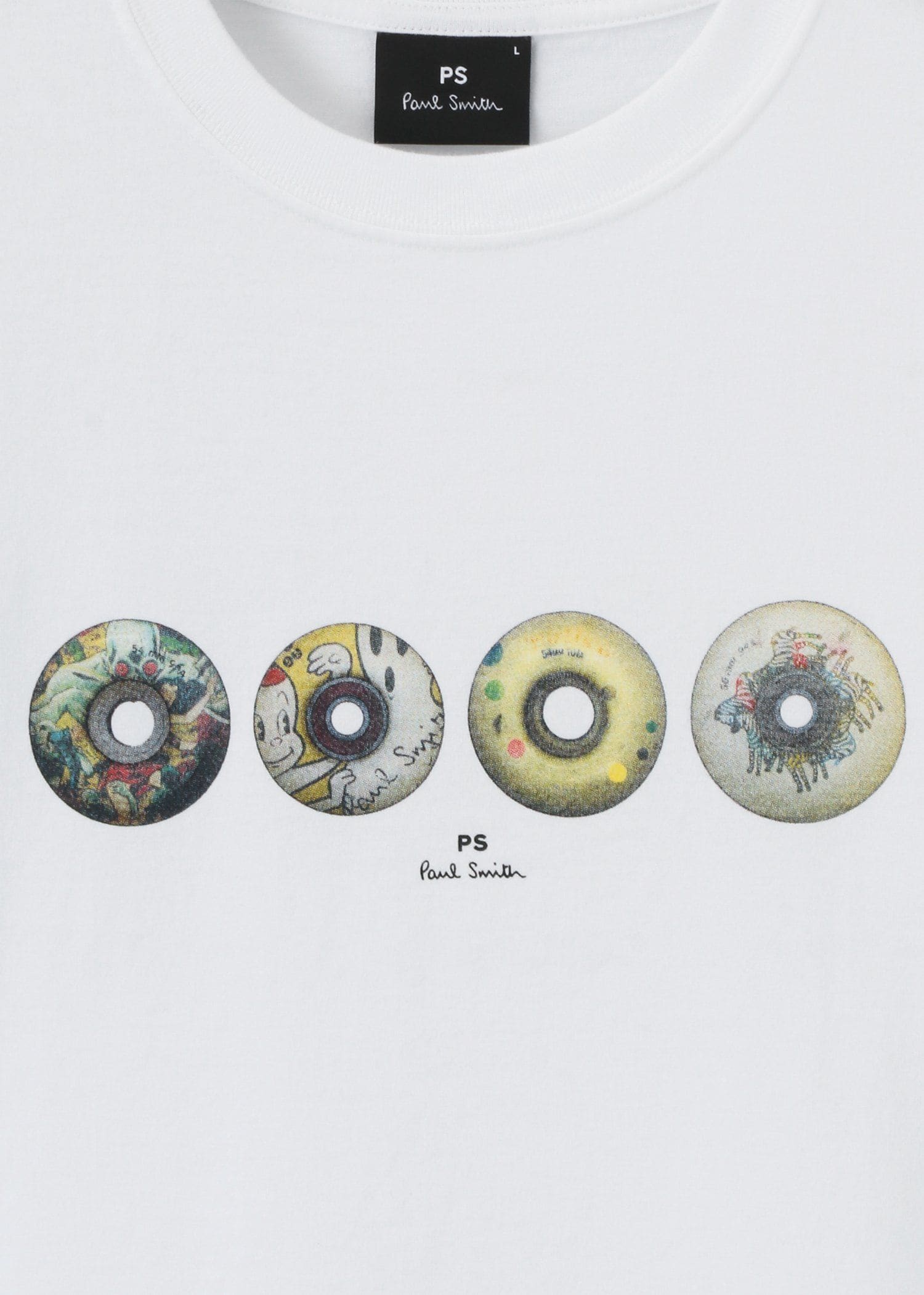 "Four Wheels" プリントTシャツ