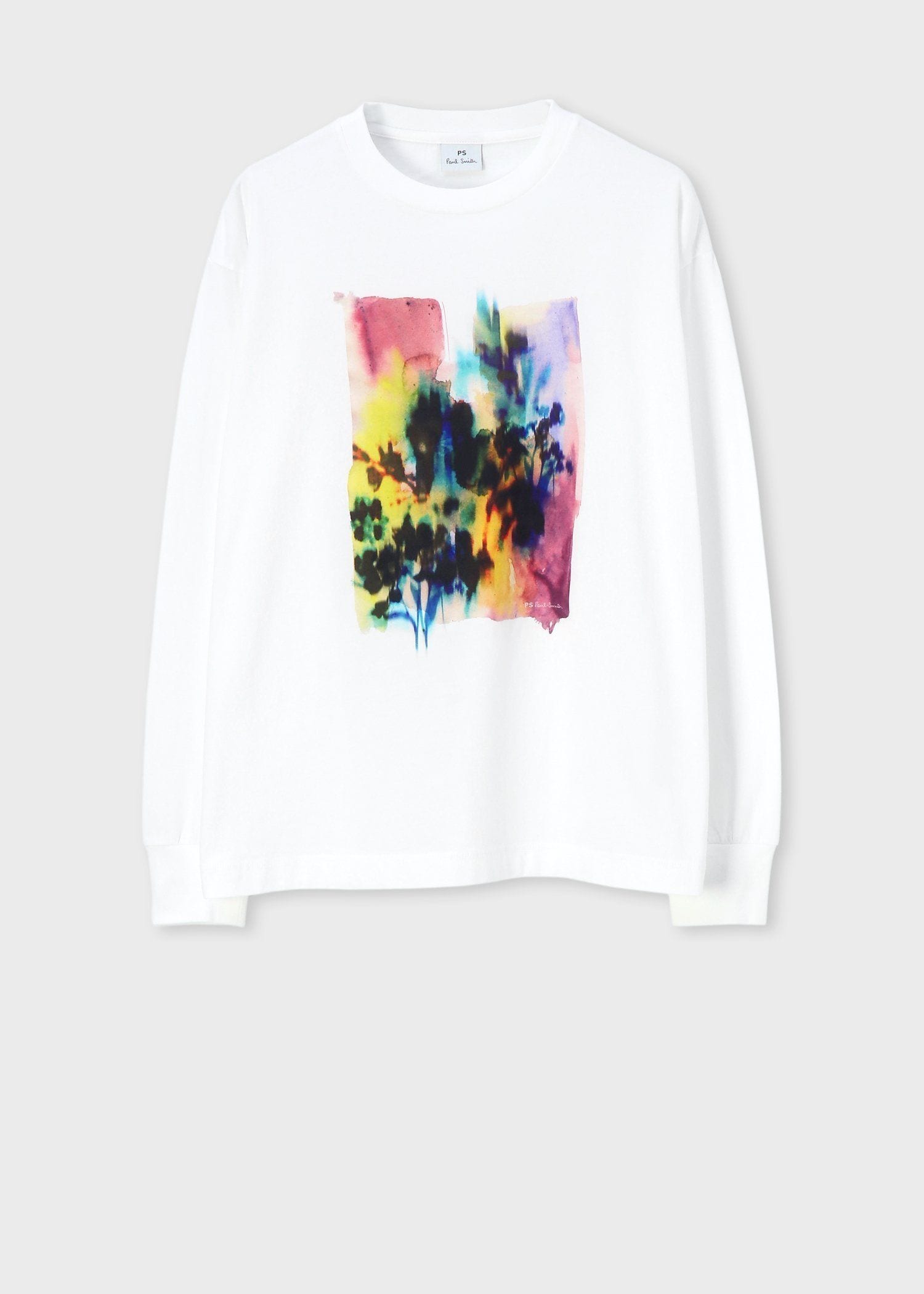 ウィメンズ "Watercolour floral” プリント 長袖Tシャツ